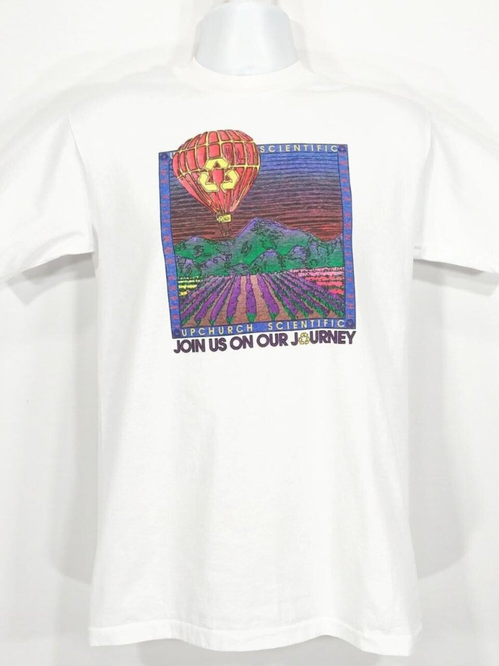 Vtg 80s Environmentalism Recycling Nature Science Tee Hanes Single Stitch Sz M